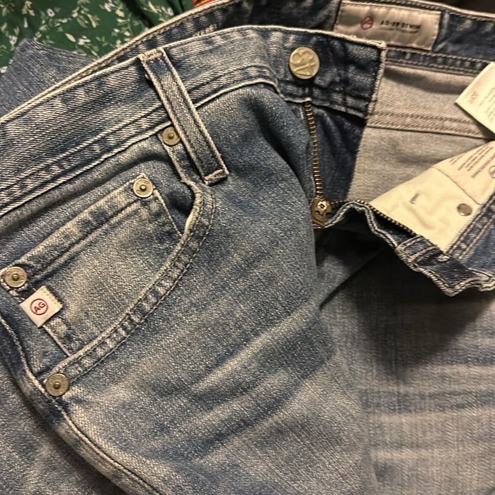 Ag-ed Denim Mens Jeans Size33 Slim High Rise Straight Made in USA size 33R - Picture 10 of 13